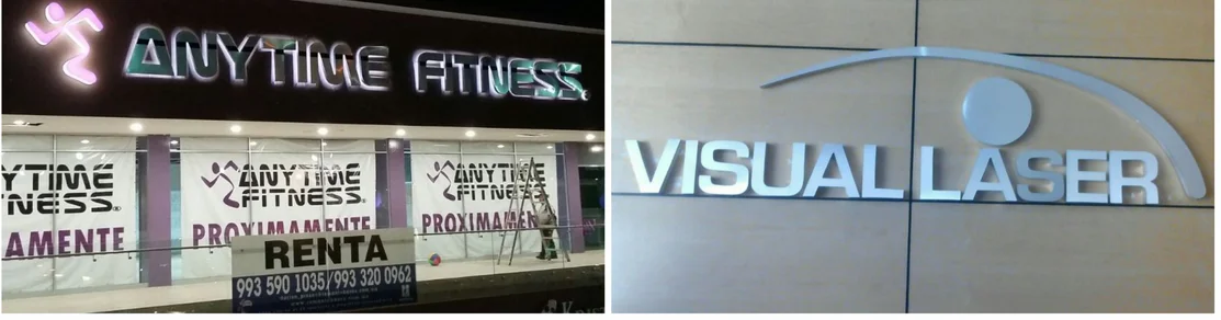 Letras 3d en Aluminio en Tabasco